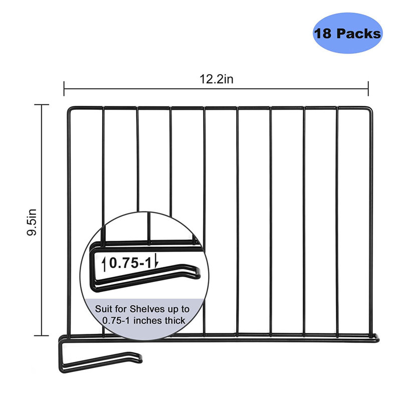 Rebrilliant Hinklin Shelf Dividers Vertical Closet Organizers Coated